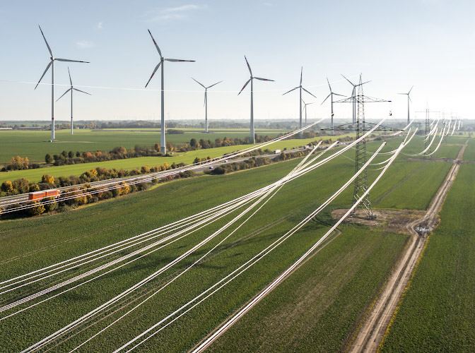 Ersatzneubau 380 Kilovolt Freileitung Bertikow Pasewalk durch 50Hertz Transmission GmbH. Land Brandenburg 2022