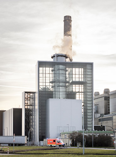 Modernes GuD Heizkraftwerk Lausward Düsseldorf 2019