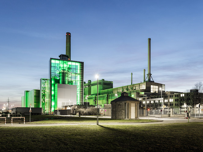 Modernes GuD Heizkraftwerk Lausward Düsseldorf 2019