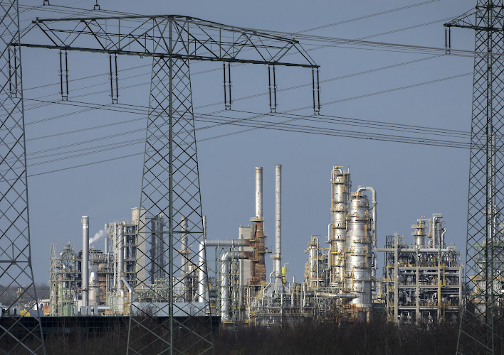 TOTAL Raffinerie Mitteldeutschland, Betreiber TotalEnergies SE. Leuna, Sachsen-Anhalt Deutschland, 2022