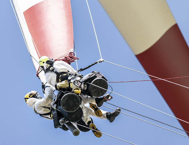 Industriekletterer im Windpark Hohenselchow 2021