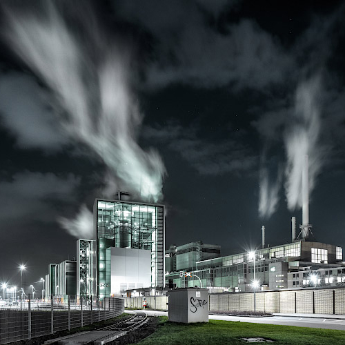 Gaskraftwerk Lausward mit Block Fortuna. Düsseldorfer Stadtwerke, EnBW. Düsseldorf Germany 2022