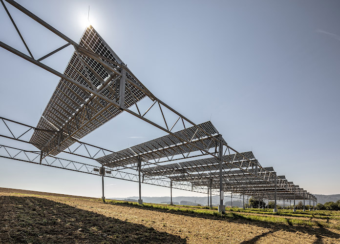 Agrophotovoltaik Testanlageanlage Heggelbachhof 2020