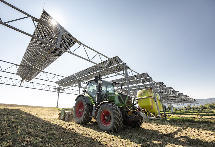 Agrophotovoltaik Testanlageanlage Heggelbachhof 2020