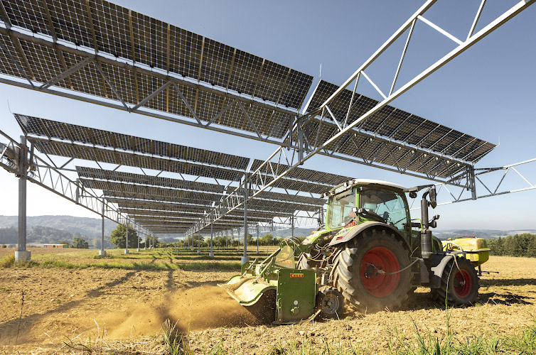 Agrophotovoltaik Testanlageanlage Heggelbachhof 2020