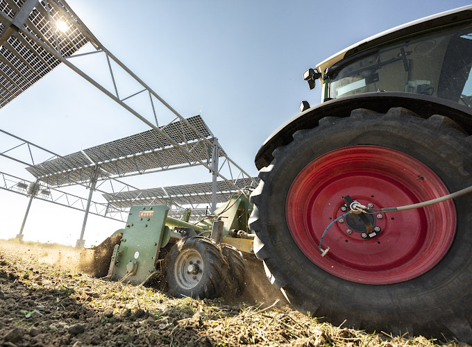 Agrophotovoltaik Testanlageanlage Heggelbachhof 2020