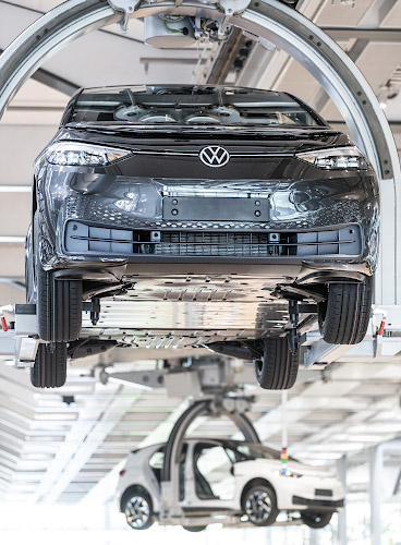 Produktion Volkswagen ID.3 in Glaeserne Manufaktur. Dresden 2021