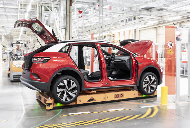 Volkswagen Autofabrik Werk Mosel, Produktion VW ID.3 und VW ID.4. Zwickau 2022
