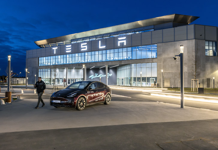 New Look Elon Musk´ Tesla Gigafactory Grünheide. Berlin Germany 2024