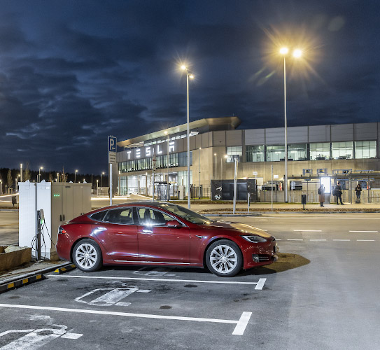 New Look Elon Musk´ Tesla Gigafactory Grünheide. Berlin Germany 2024