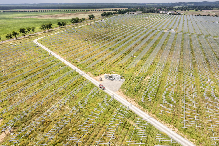 Errichtung EnBW Solarpark Gottesgabe 2021-2022