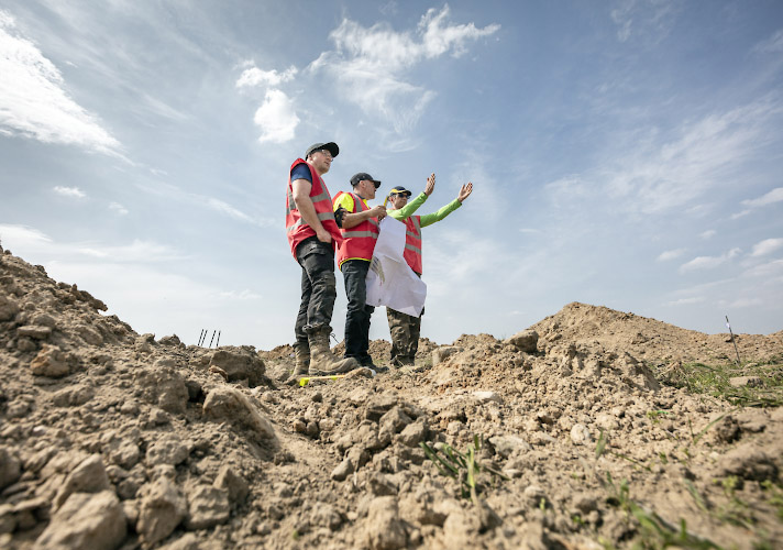 Errichtung EnBW Solarpark Weesow Willmersdorf 2020 - 2021 Werneuchen