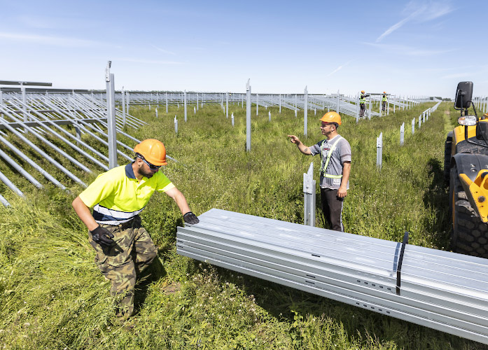 Errichtung EnBW Solarpark Alttrebbin 2021-2022