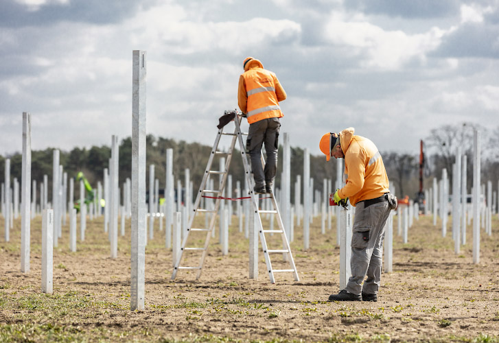 Errichtung EnBW Solarpark Gottesgabe 2021-2022