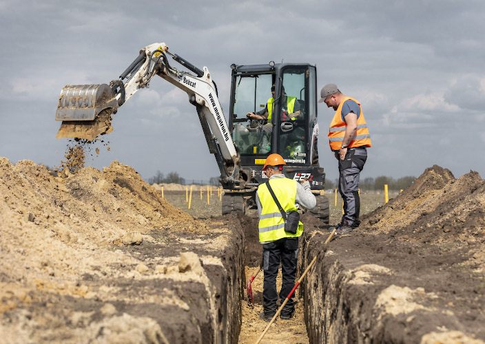 Errichtung EnBW Solarpark Gottesgabe 2021-2022