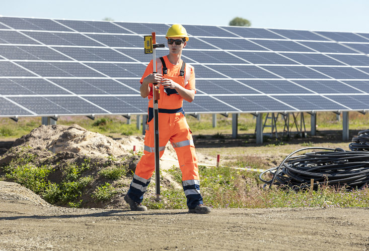 Errichtung EnBW Solarpark Gottesgabe 2021-2022