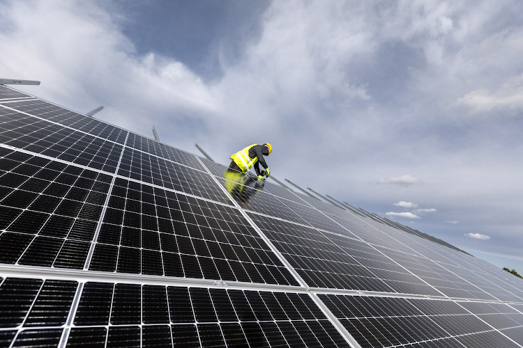 Errichtung EnBW Solarpark Gottesgabe 2021-2022