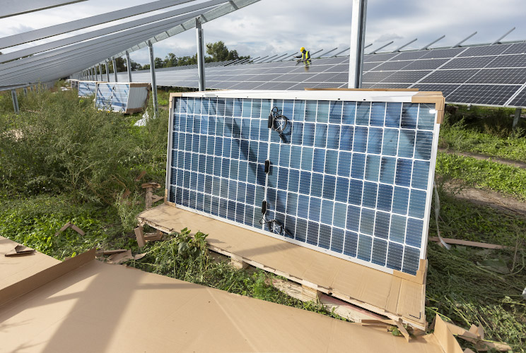 Errichtung EnBW Solarpark Gottesgabe 2021-2022