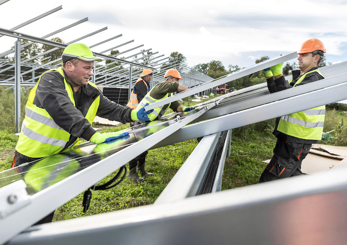 Errichtung EnBW Solarpark Gottesgabe 2021-2022