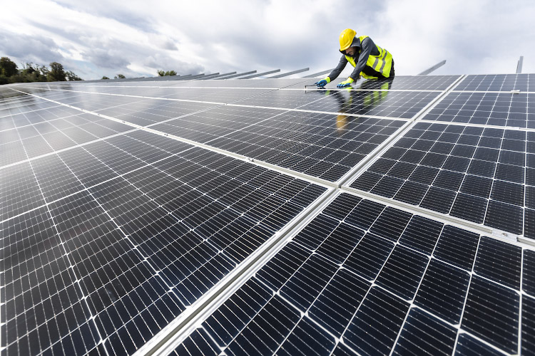 Errichtung EnBW Solarpark Gottesgabe 2021-2022