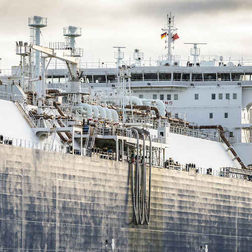 Floating LNG Terminal Neptune. Lubmin Harbour, Germany January 2023