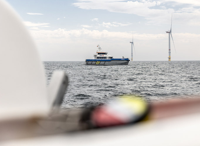 Iberdrola Offshore Windpark Baltic Eagle , Netzanbindung 50Hertz. Deutsche Ostsee Sommer 2024