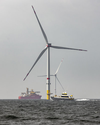 Iberdrola Offshore Windpark Baltic Eagle , Netzanbindung 50Hertz. Deutsche Ostsee Sommer 2024