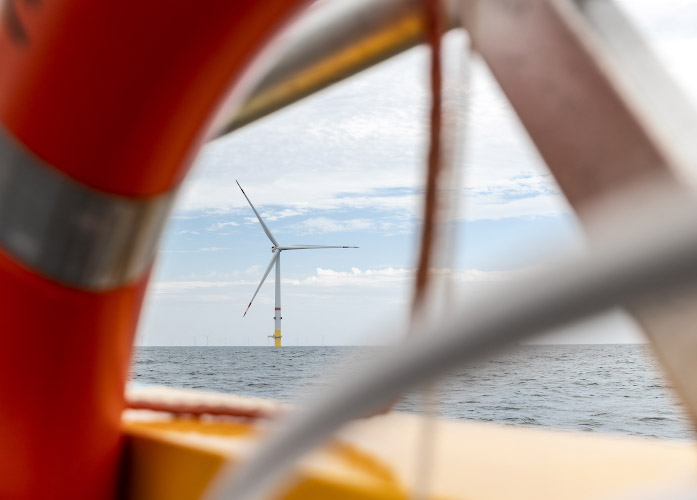 Iberdrola Offshore Windpark Baltic Eagle , Netzanbindung 50Hertz. Deutsche Ostsee Sommer 2024