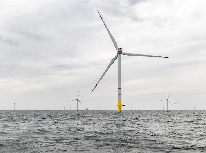 Iberdrola Offshore Windpark Baltic Eagle , Netzanbindung 50Hertz. Deutsche Ostsee Sommer 2024