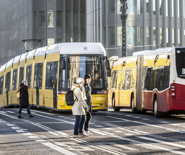 BVG Strassenbahn als MetroTram. Berlin. Deutschgland 2024