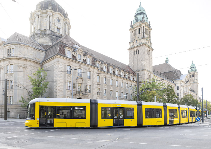 BVG Strassenbahn Linie MetroTram M10. Berlin Deutschland 2024