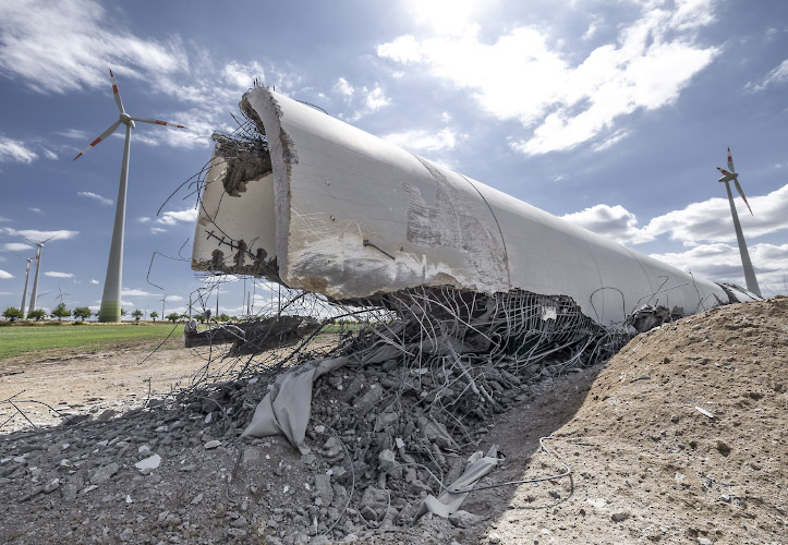Repowering im Buergerwindpark Druiberg. Austausch 13 aeltere Windkraftanlagen durch 13 neue. Dardesheim 2025