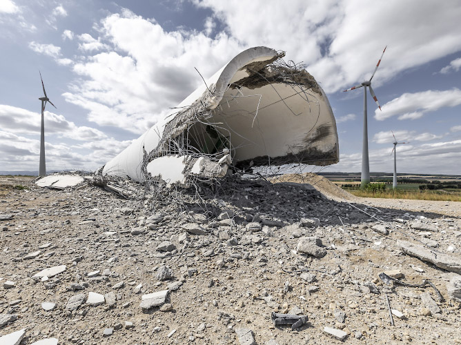 Repowering im Buergerwindpark Druiberg. Austausch 13 aeltere Windkraftanlagen durch 13 neue. Dardesheim 2025