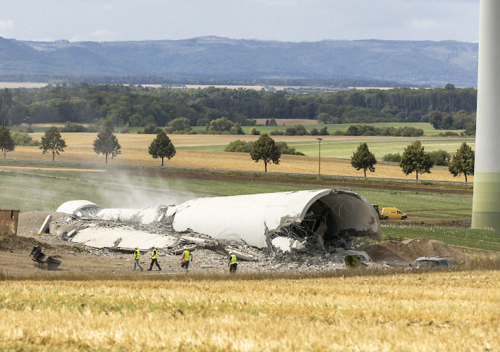 Repowering im Buergerwindpark Druiberg. Austausch 13 aeltere Windkraftanlagen durch 13 neue. Dardesheim 2025
