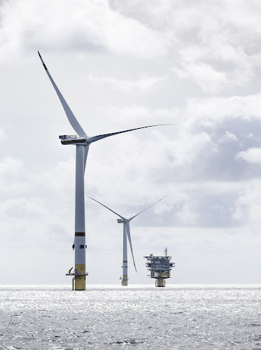 Transformer Station in Parkwind Offshore Windpark Arcadis Ost One. JNBP JERA NEX BP. Deutsche Ostsee Baltic Sea 2025