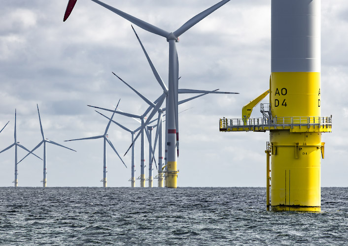 Parkwind Offshore Windpark Arcadis Ost One. JNBP JERA NEX BP. Deutsche Ostsee Baltic Sea 2025