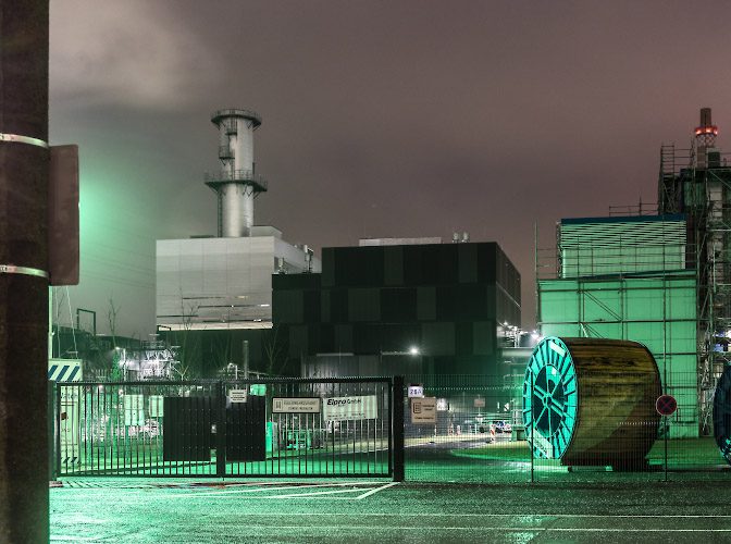 BEW GuD Gas-und Dampfturbinen-Heizkraftwerk Marzahn, Hauptbrennstoff Erdgas. Berlin, Deutschland. 2022
